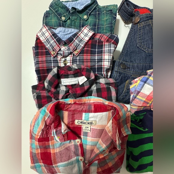 Baby Boy Clothing Bundle 12M 12–18M Carter’s Gap OshKosh LL Bean 10 Pieces - Picture 2 of 6